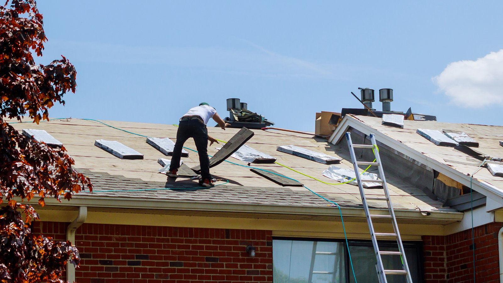 New roof installation