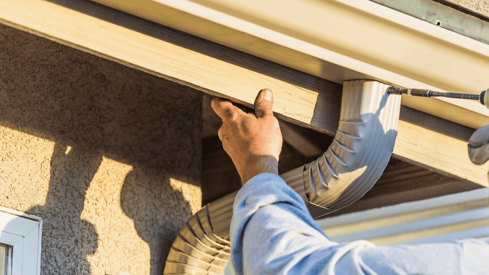 Gutter installation services by J4 Roofing