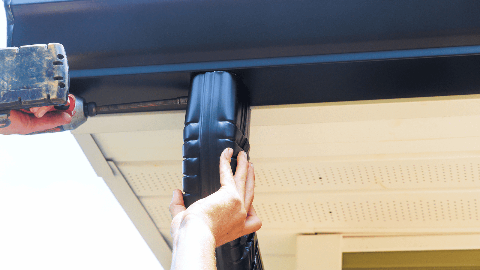 Gutter installation services by J4 Roofing