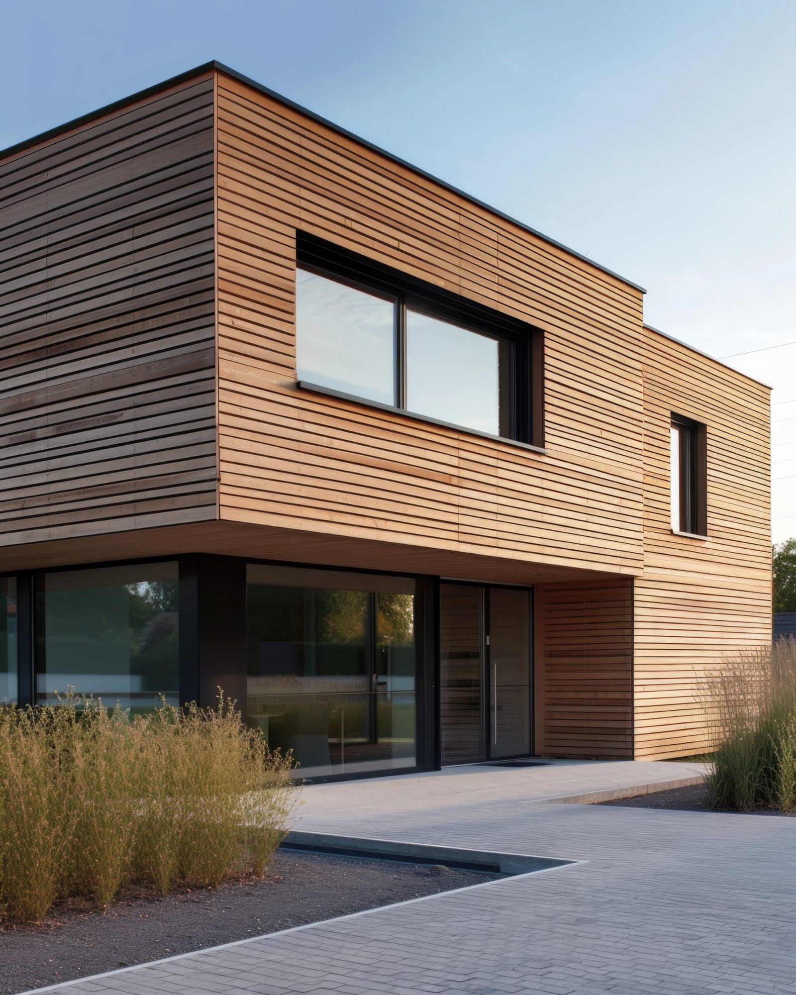 Cedar siding installation